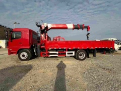 SHACMAN Automobile Xuande 8-ton 4-section arm crane transport vehicle