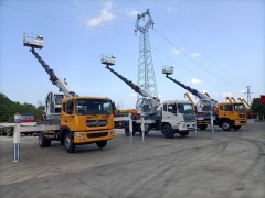 Dongfeng 28 meter telescopic boom aerial work vehicle