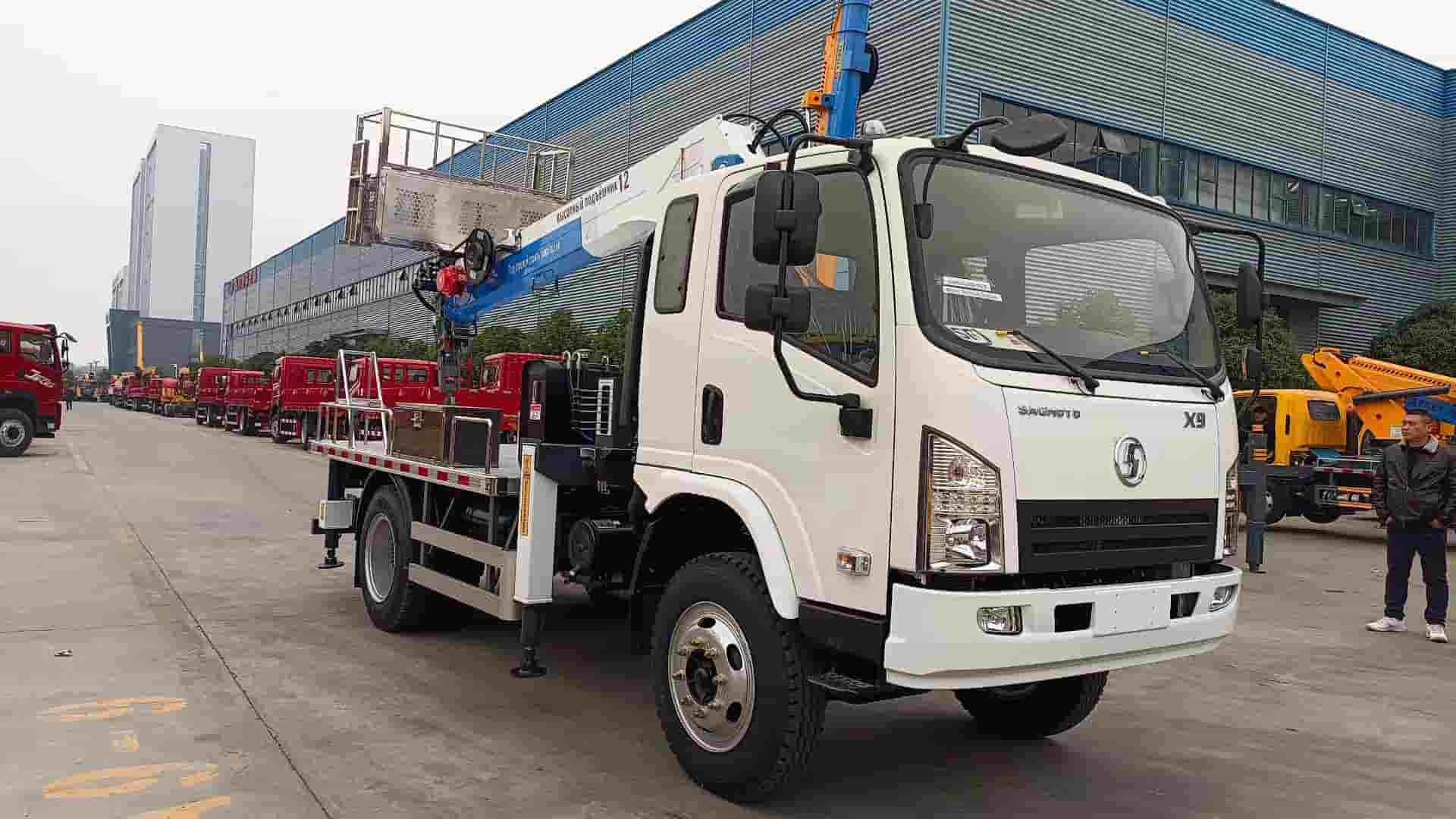 SHACMAN 12 meter three in one aerial work platform