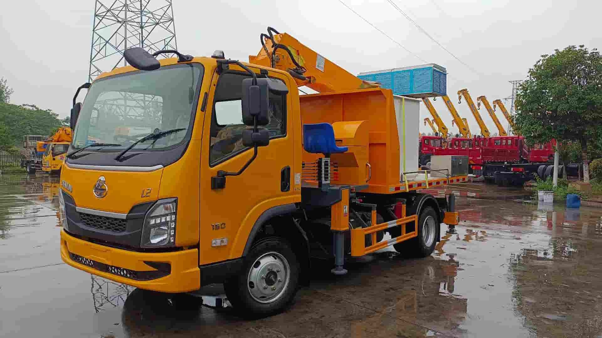 Liuqi 20-meter high-altitude work vehicle with self-unloading function in the cargo box