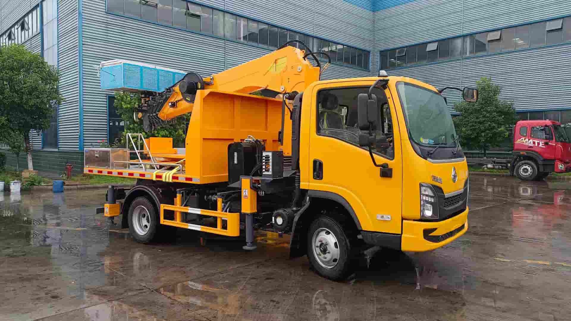 Liuqi 20-meter high-altitude work vehicle with self-unloading function in the cargo box