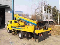 Isuzu 4X2 double cab telescopic arm aerial work platform