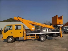Isuzu 24 meter aerial work platform with insulated bucket