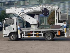 Isuzu 28 meter aerial work vehicle with flying arm