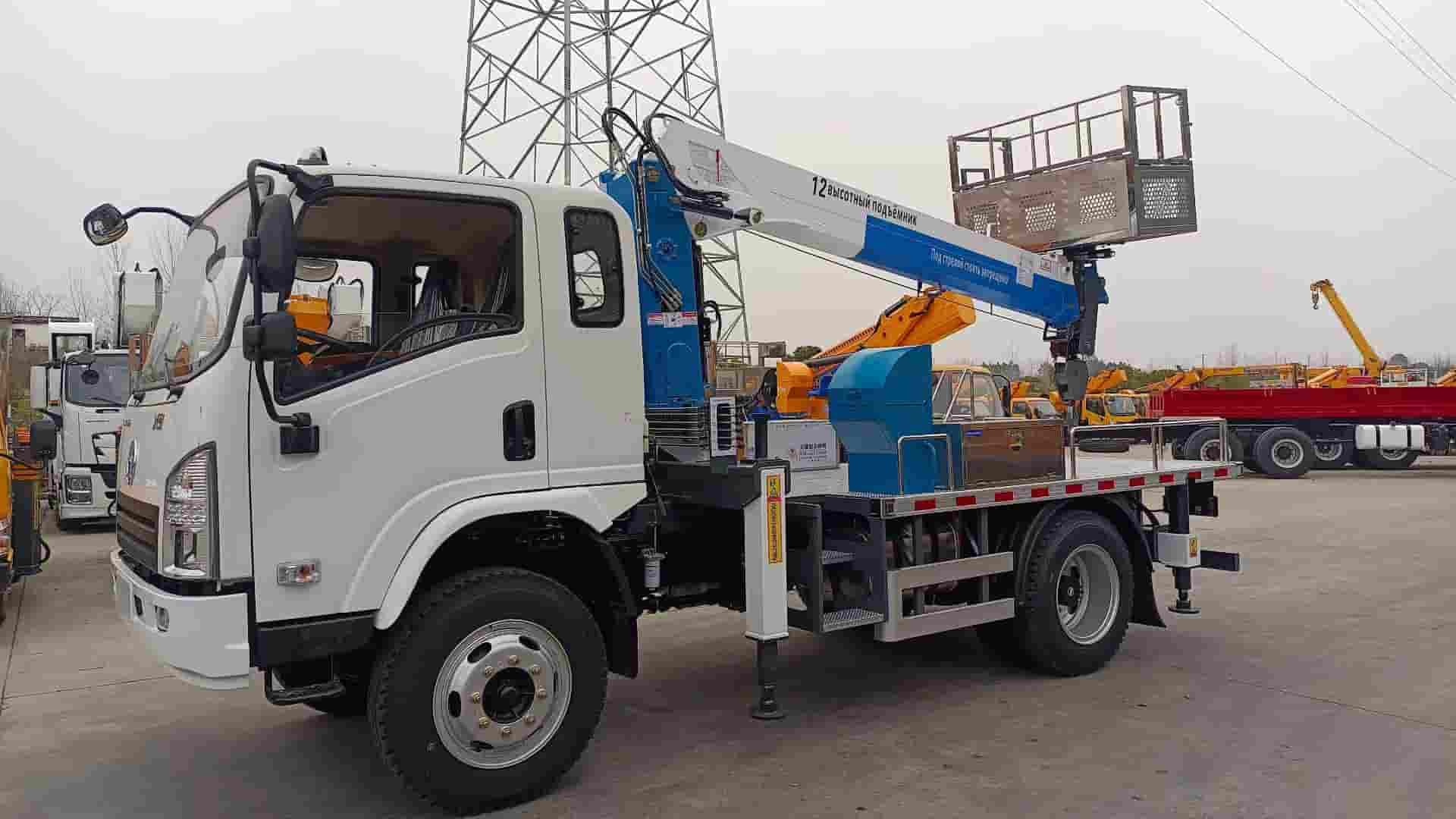 SHACMAN 12 meter three in one aerial work platform
