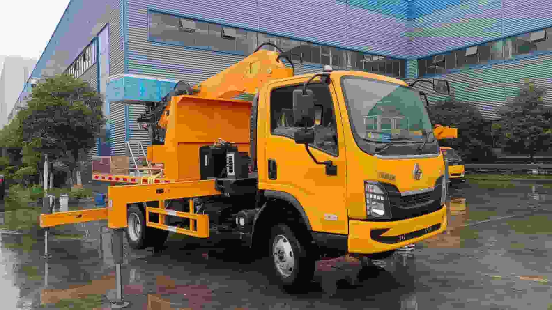 Liuqi 20-meter high-altitude work vehicle with self-unloading function in the cargo box
