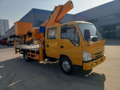 Isuzu 24 meter aerial work platform with insulated bucket