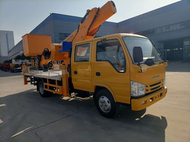 Isuzu 24 meter aerial work platform with insulated bucket