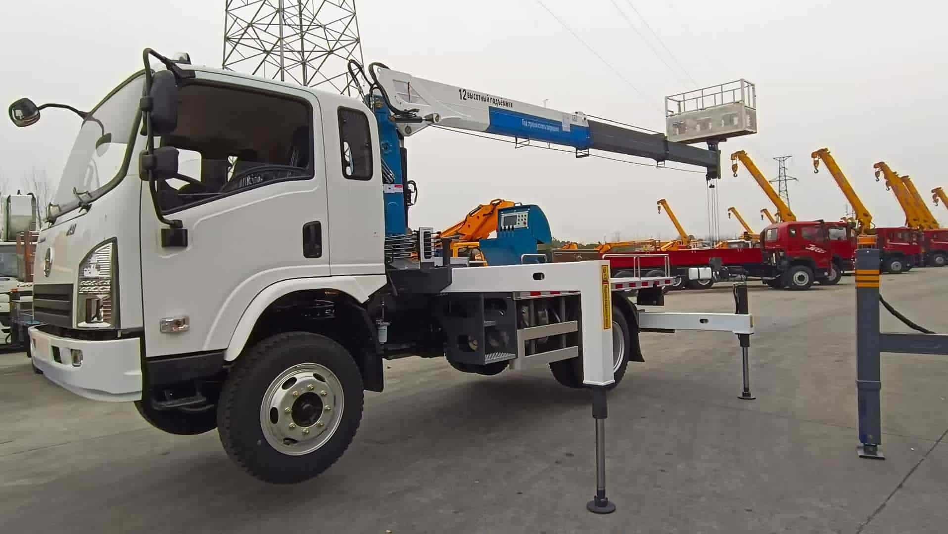 SHACMAN 12 meter three in one aerial work platform
