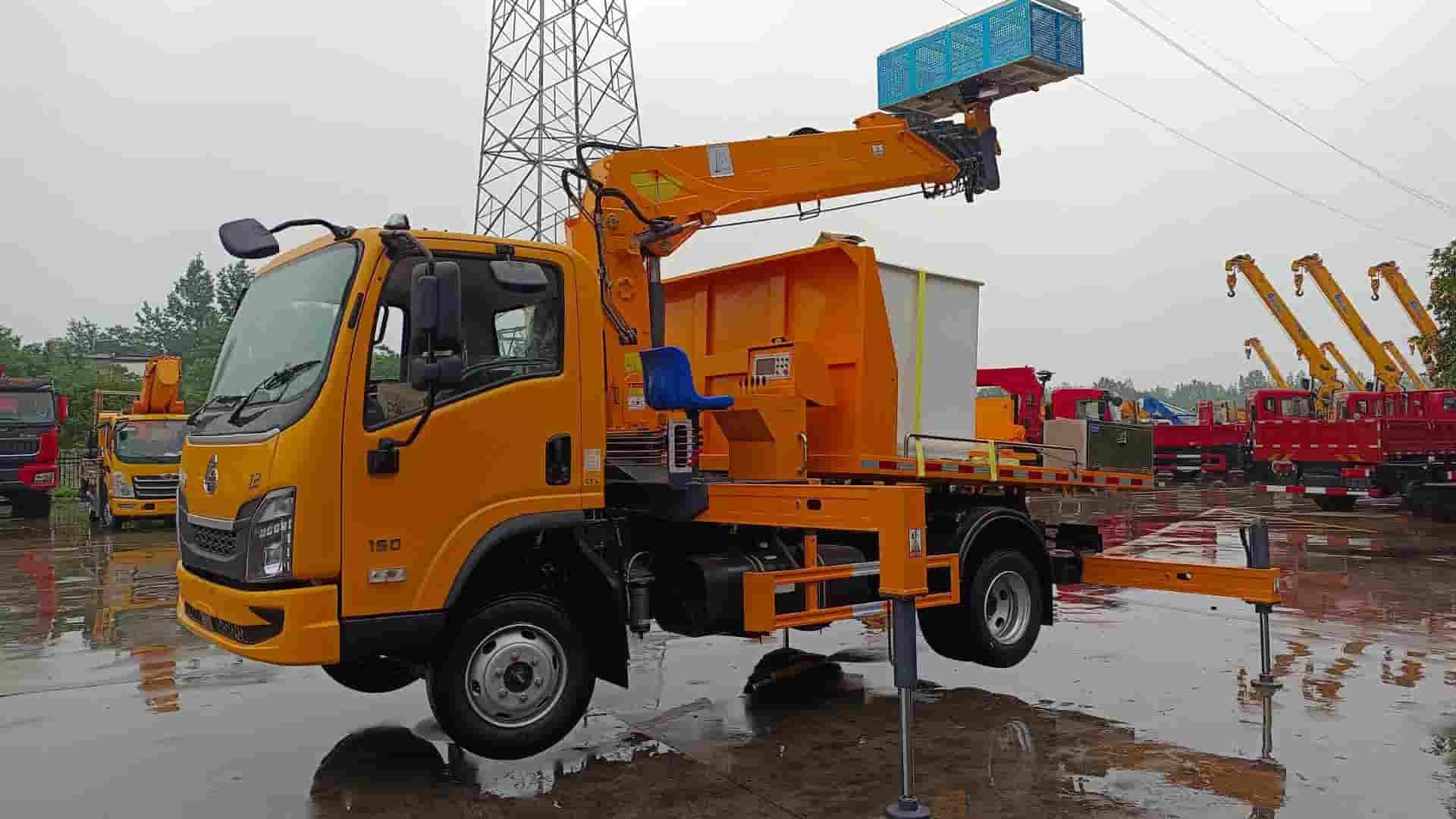 Liuqi 20-meter high-altitude work vehicle with self-unloading function in the cargo box