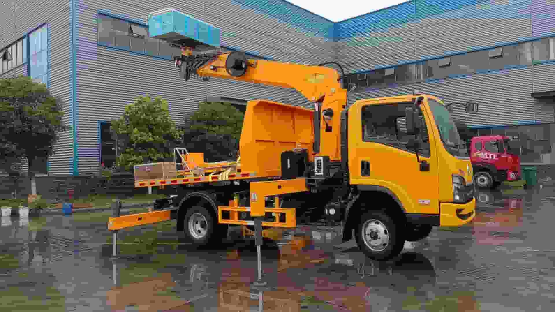 Liuqi 20-meter high-altitude work vehicle with self-unloading function in the cargo box
