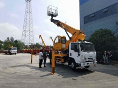ISUZU 4X2 28 meter telescopic boom aerial work platform