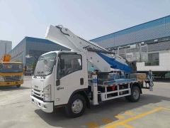 Isuzu KV100 28 meter straight arm aerial work platform