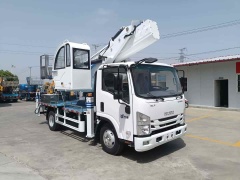 Isuzu KV100 28 meter straight arm aerial work platform