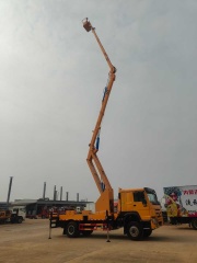 Heavy Duty Truck HOWO 26 meter folding arm aerial work vehicle