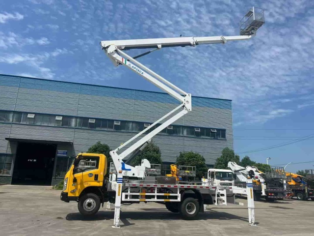 Jiangling 28 meter hybrid arm aerial work vehicle