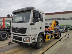 SHACMAN 4X2 hook arm garbage truck