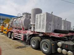 Three axle suction tank trailer