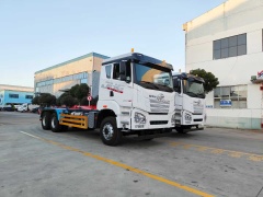 Jiefang 6x4 Hook Arm Garbage Truck