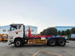 Jiefang 6x4 Hook Arm Garbage Truck