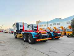 Jiefang 6x4 Hook Arm Garbage Truck