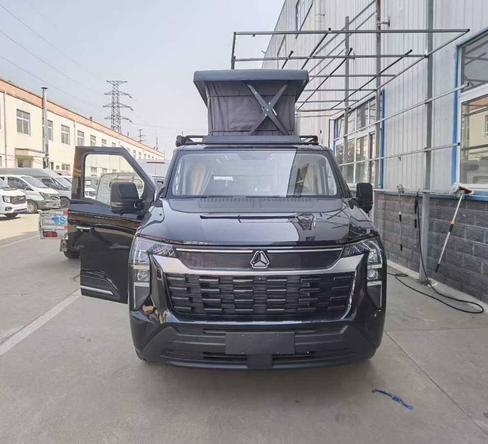 Heavy Duty Truck Pioneer Official Upgraded Black Camping Car