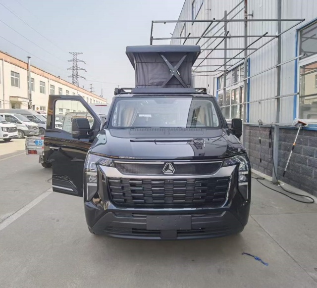 Heavy Duty Truck Pioneer Official Upgraded Black Camping Car
