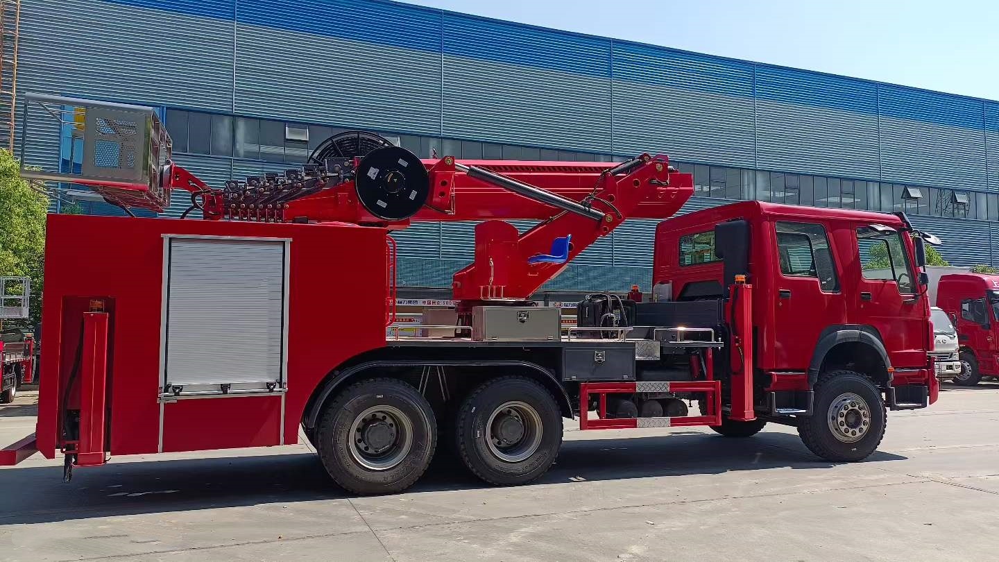 Shacman 36-meter-high aerial fire truck