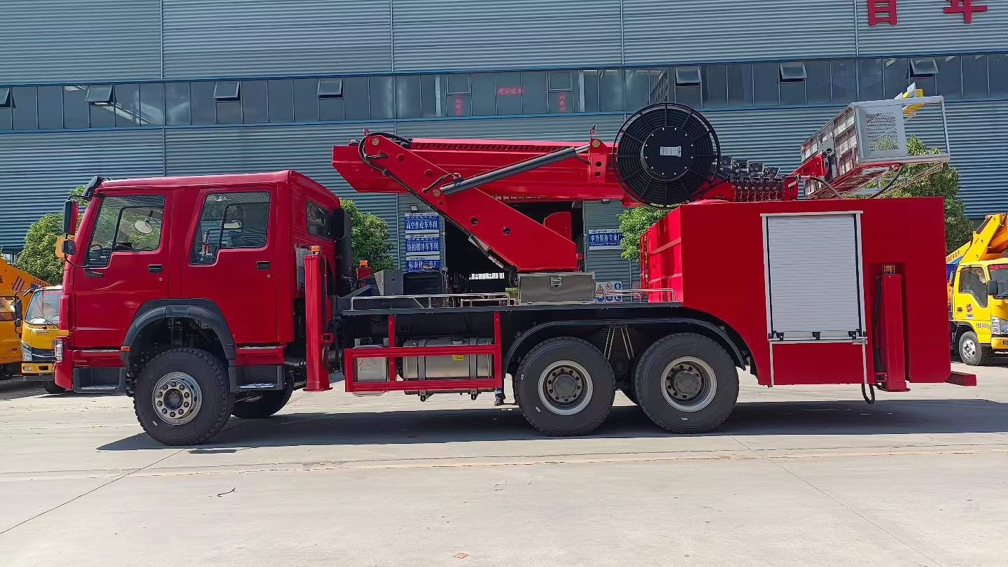 Shacman 36-meter-high aerial fire truck