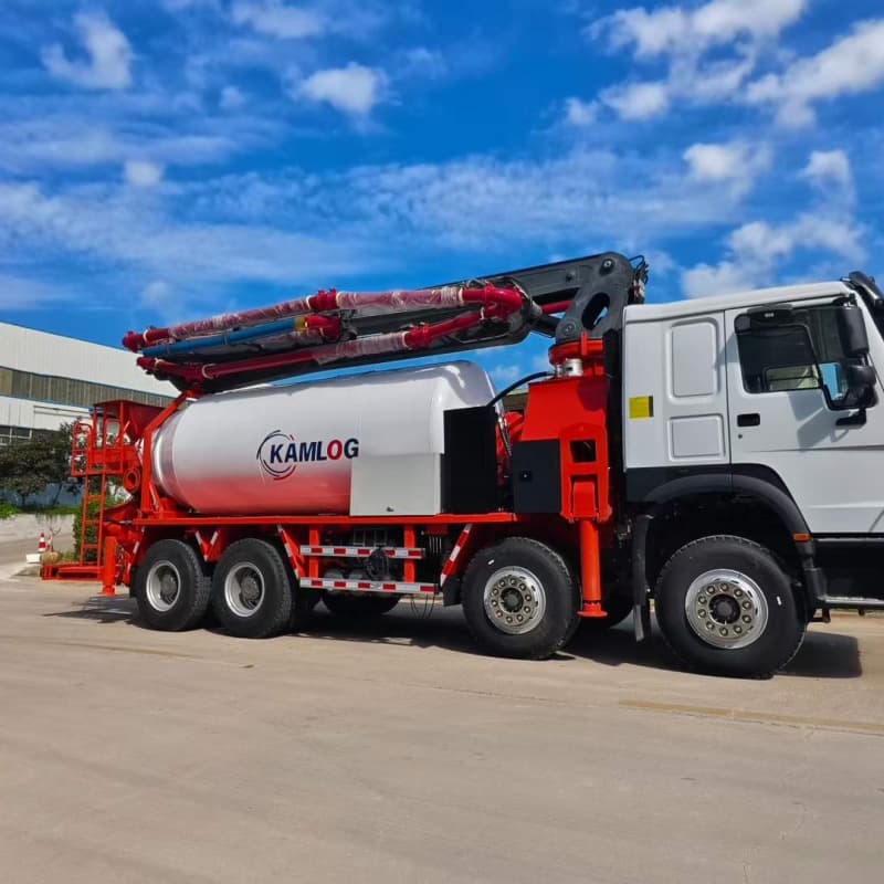 Upgraded Concrete Pumping Truck with Mixing and Pumping Functions