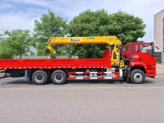Oilfield version Shaanxi Auto Delong New M3000S rear eight-wheel truck-mounted crane