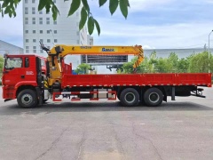 Oilfield version Shaanxi Auto Delong New M3000S rear eight-wheel truck-mounted crane