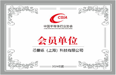 In September 2024, we joined the China Semiconductor Association.