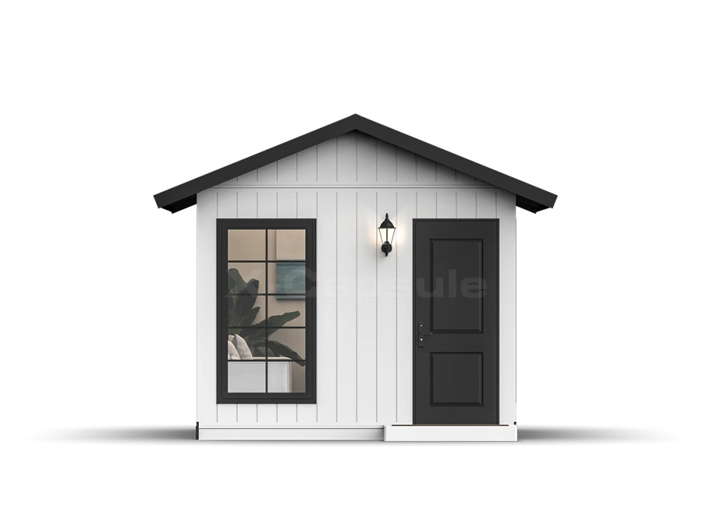 K10-24 modular tiny home alternate view for layout and glazing detail