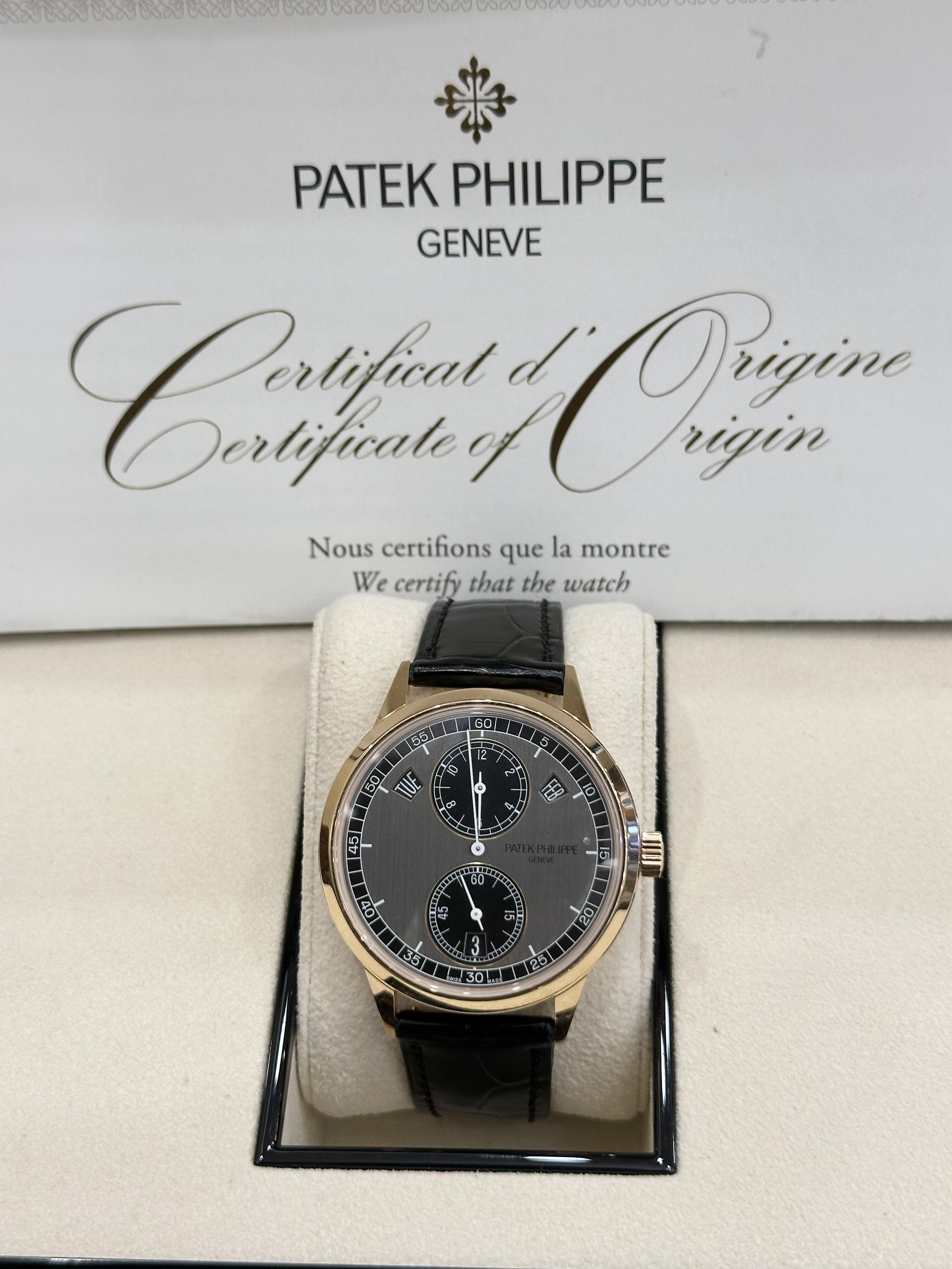 Orologio da uomo Da Philippe 5170R in oro rosa, cronografo a carica manuale, orologio elegante di lusso, automatico meccanico