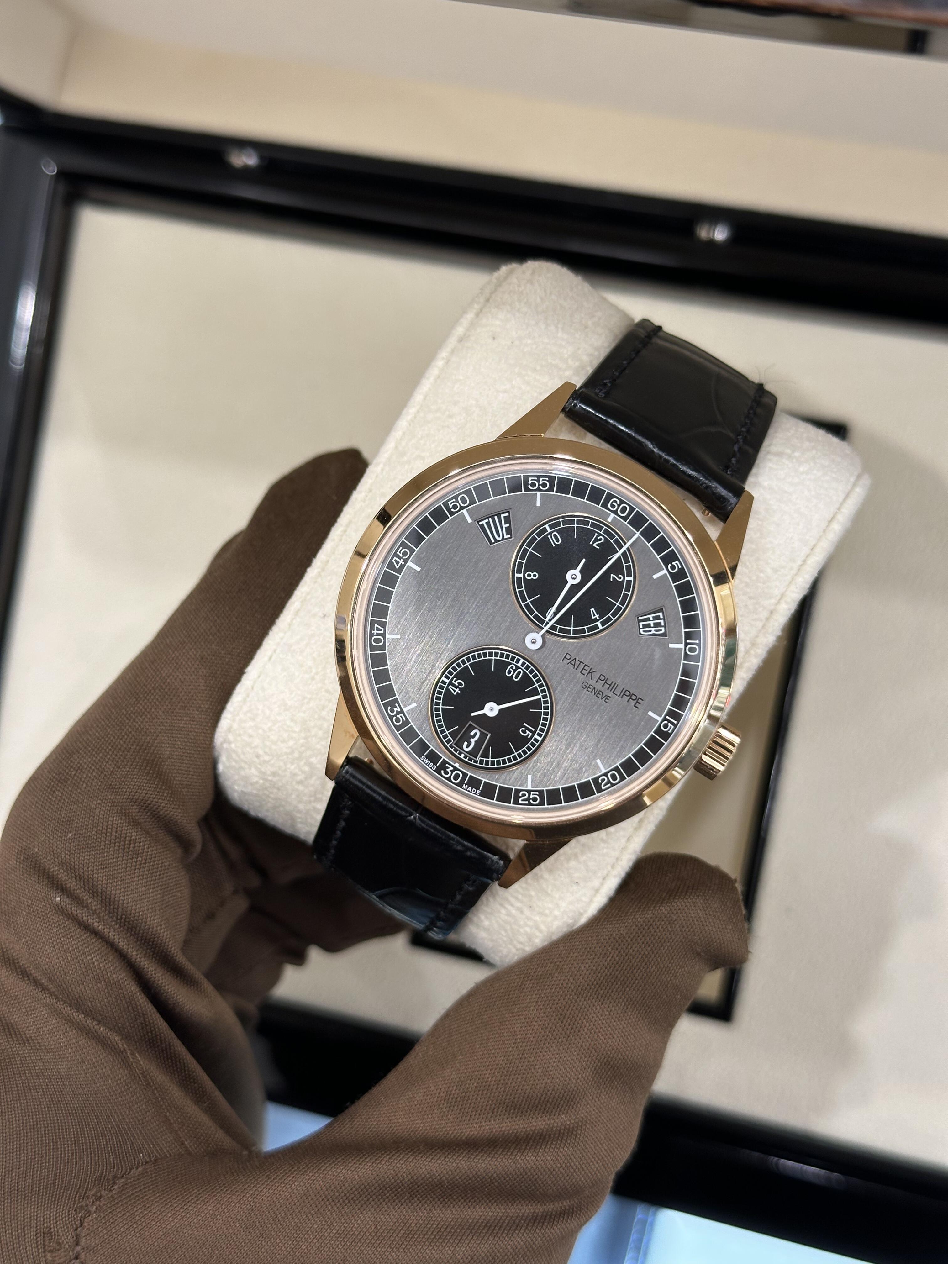 Orologio da uomo Da Philippe 5170R in oro rosa, cronografo a carica manuale, orologio elegante di lusso, automatico meccanico