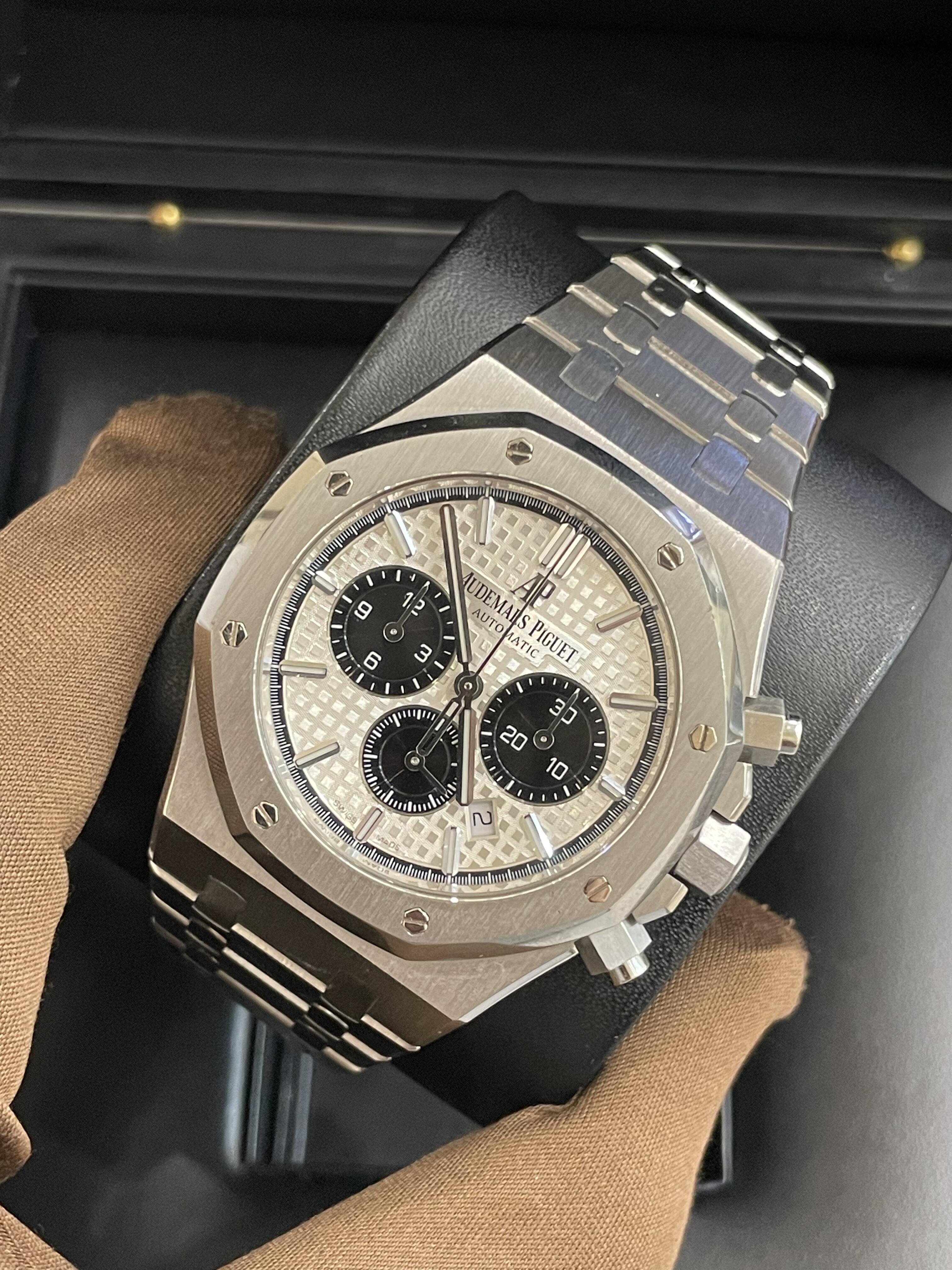 Orologio da uomo automatico cronografo Audemars Piguet Royal Oak 26331ST con quadrante Panda Cronografo sportivo di lusso