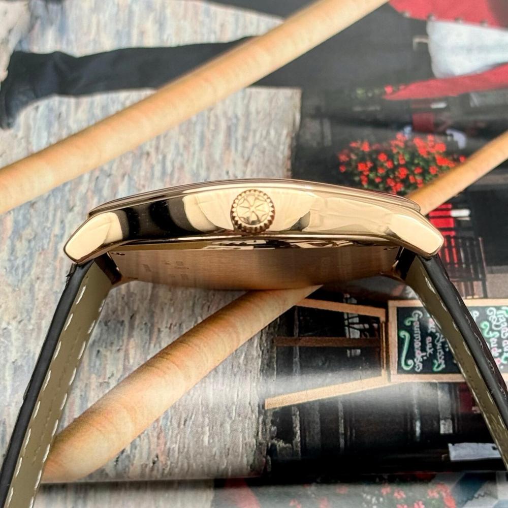 Orologio da uomo Vacheron Constantin Malta Collection in oro rosa, a carica manuale, meccanico a forma di tornardo, con sigillo di Ginevra