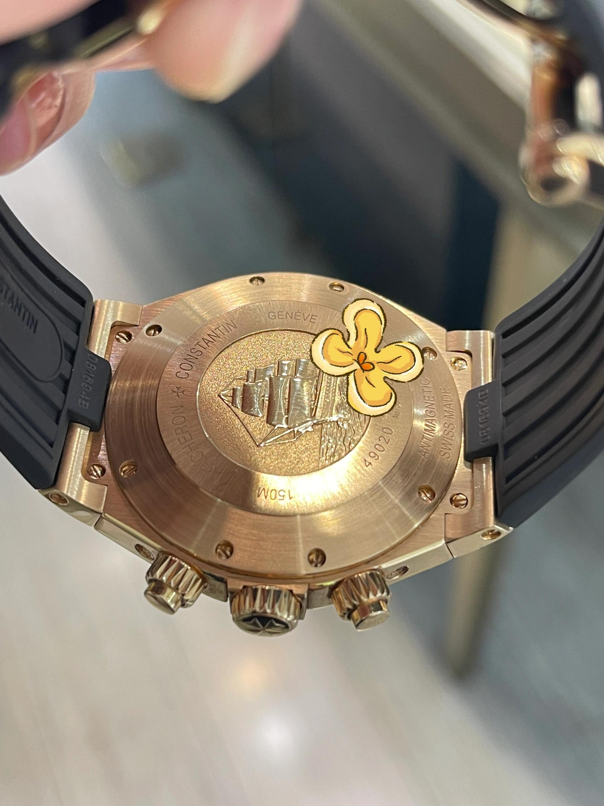 Orologio sportivo di lusso Vacheron Constantin Overseas in oro con complicazioni