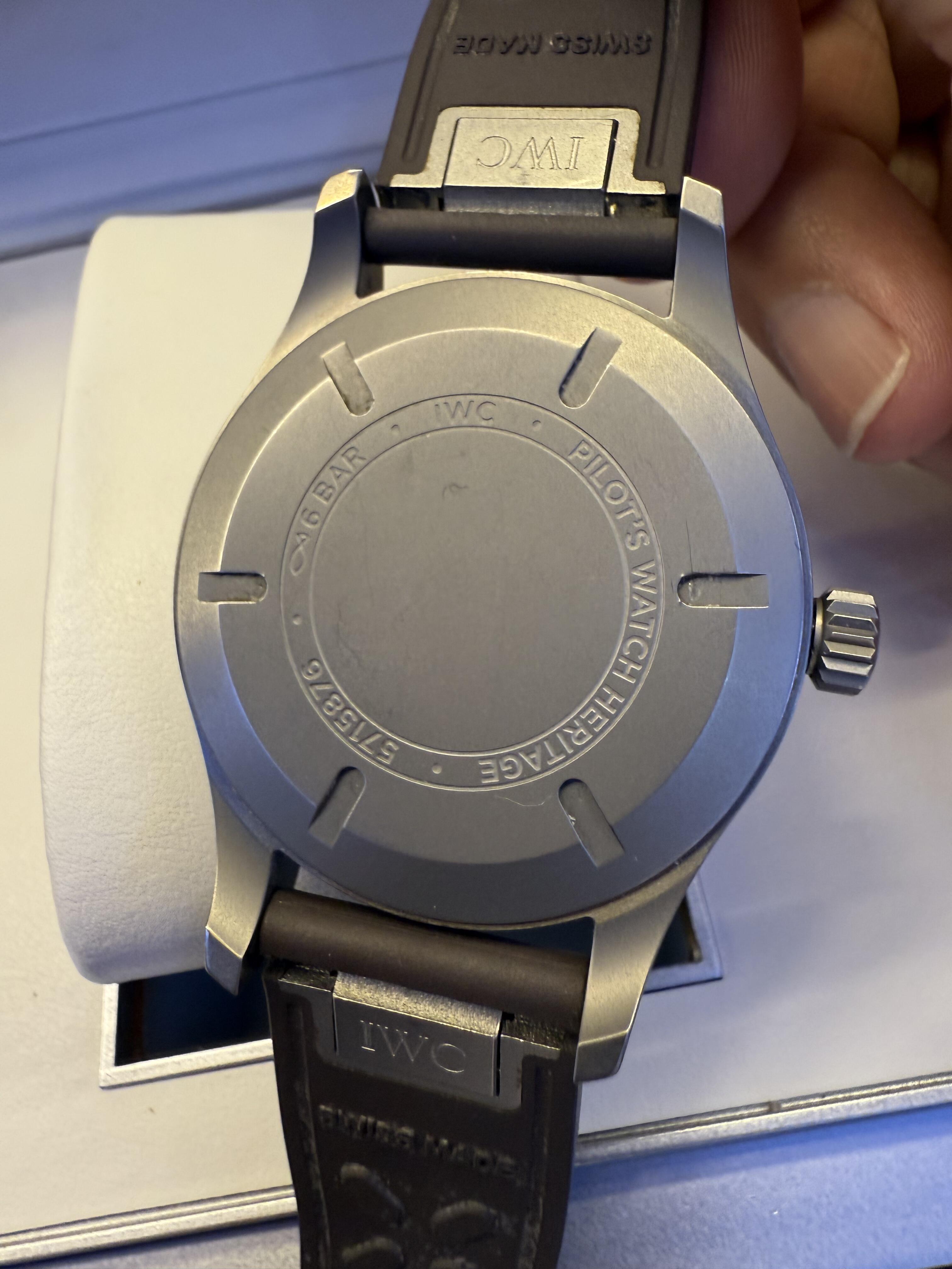 Orologio sportivo retrò IWC Pilot's Watch Mark XVIII in titanio