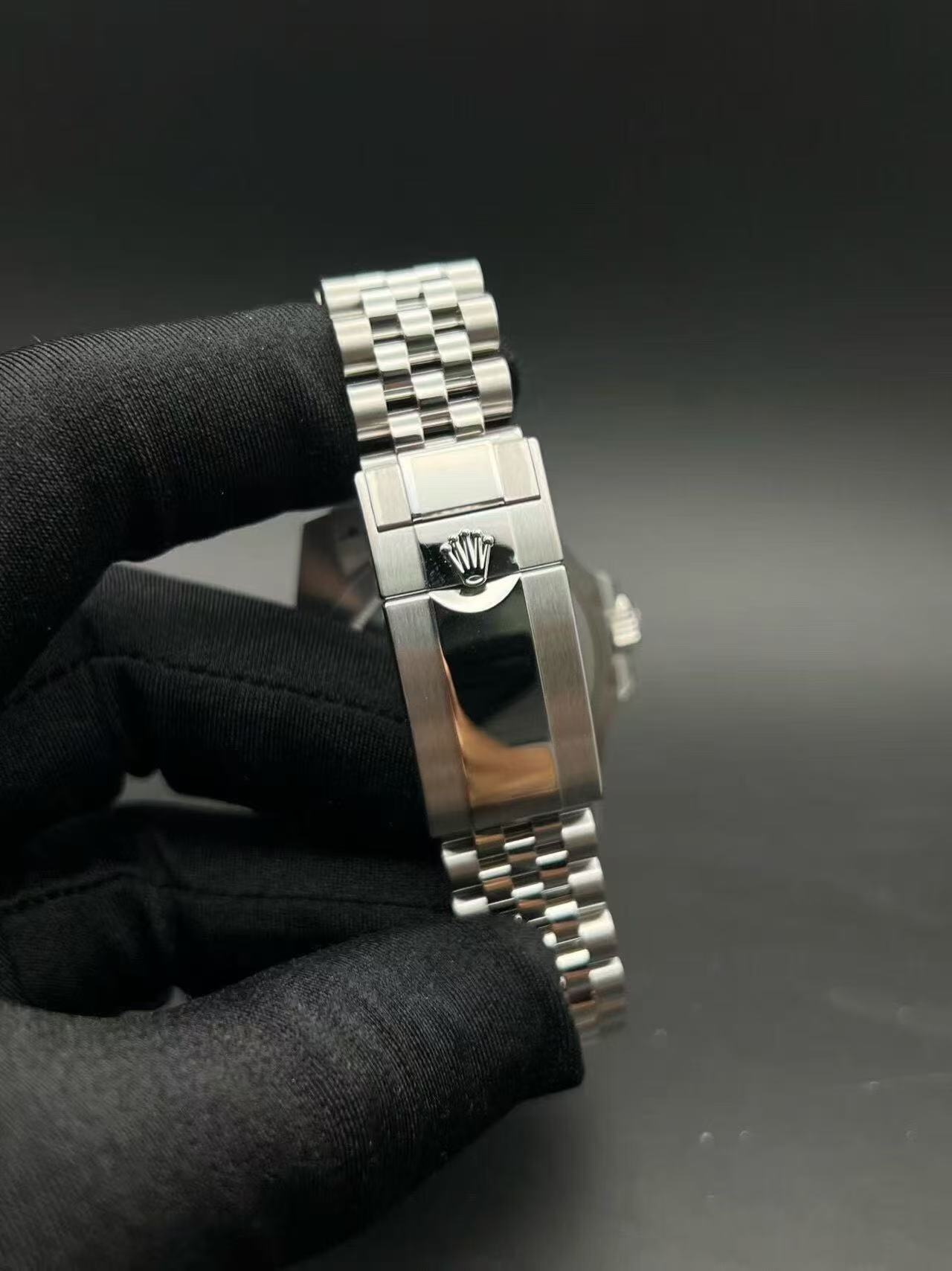 Orologio da uomo automatico Rolex GMT-Master II con lunetta nera (lunetta Inter Milan)