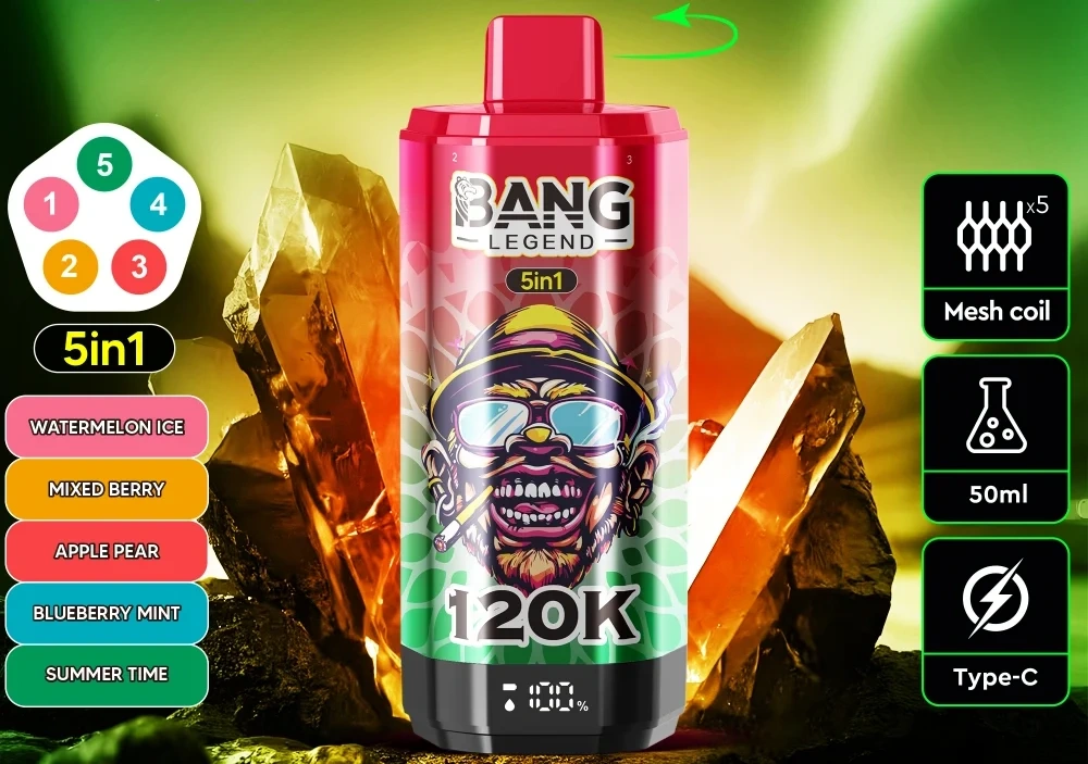 Sigaretta elettronica usa e getta Bang Legend 120K Puffs 5 in 1