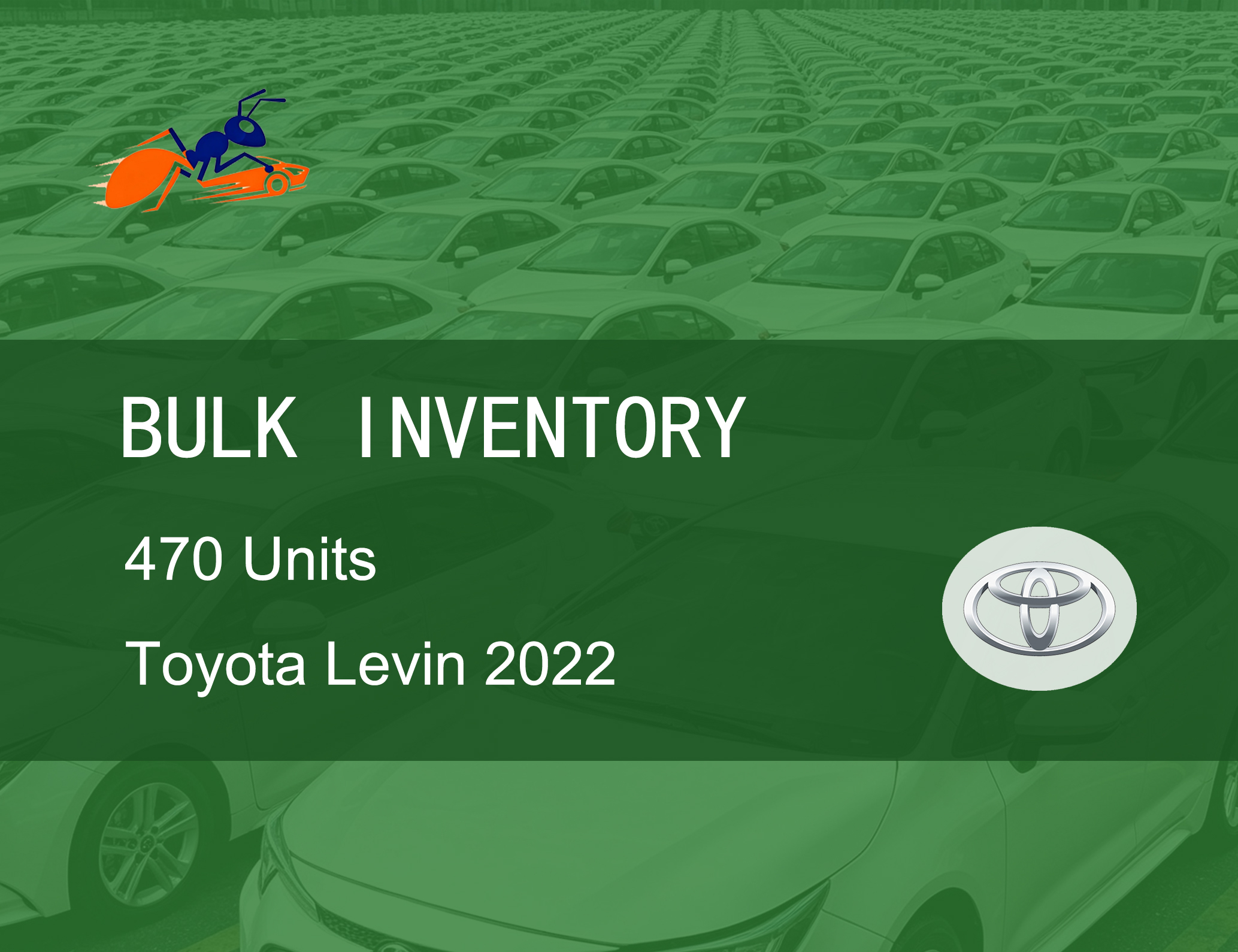 470 Units Used Toyota Levin 2022 TNGA 1.5L CVT