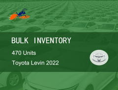 470 Units Used Toyota Levin 2022 TNGA 1.5L CVT