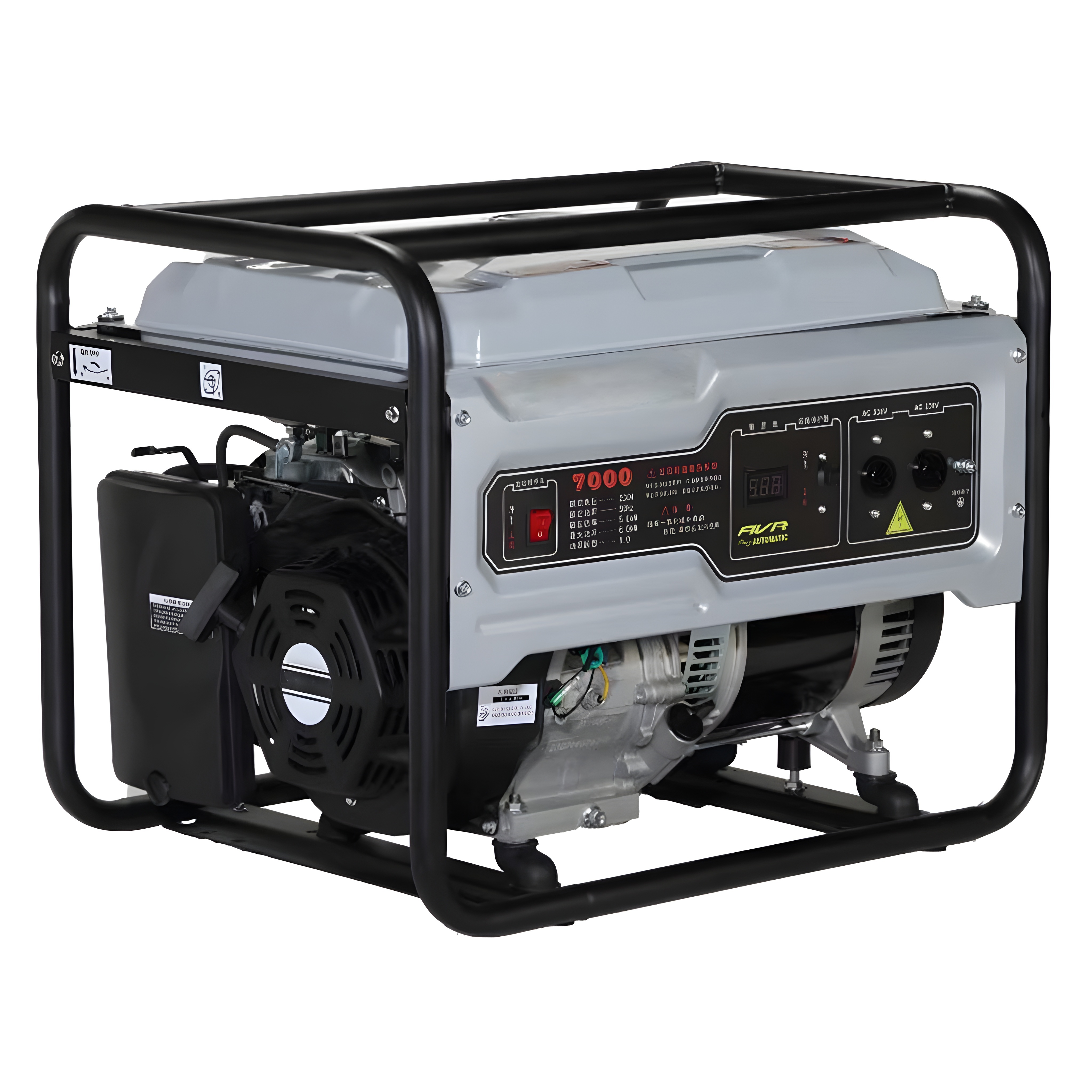 5kW Gasoline Open Frame Generator 190F Engine Customized Voltage Frequency