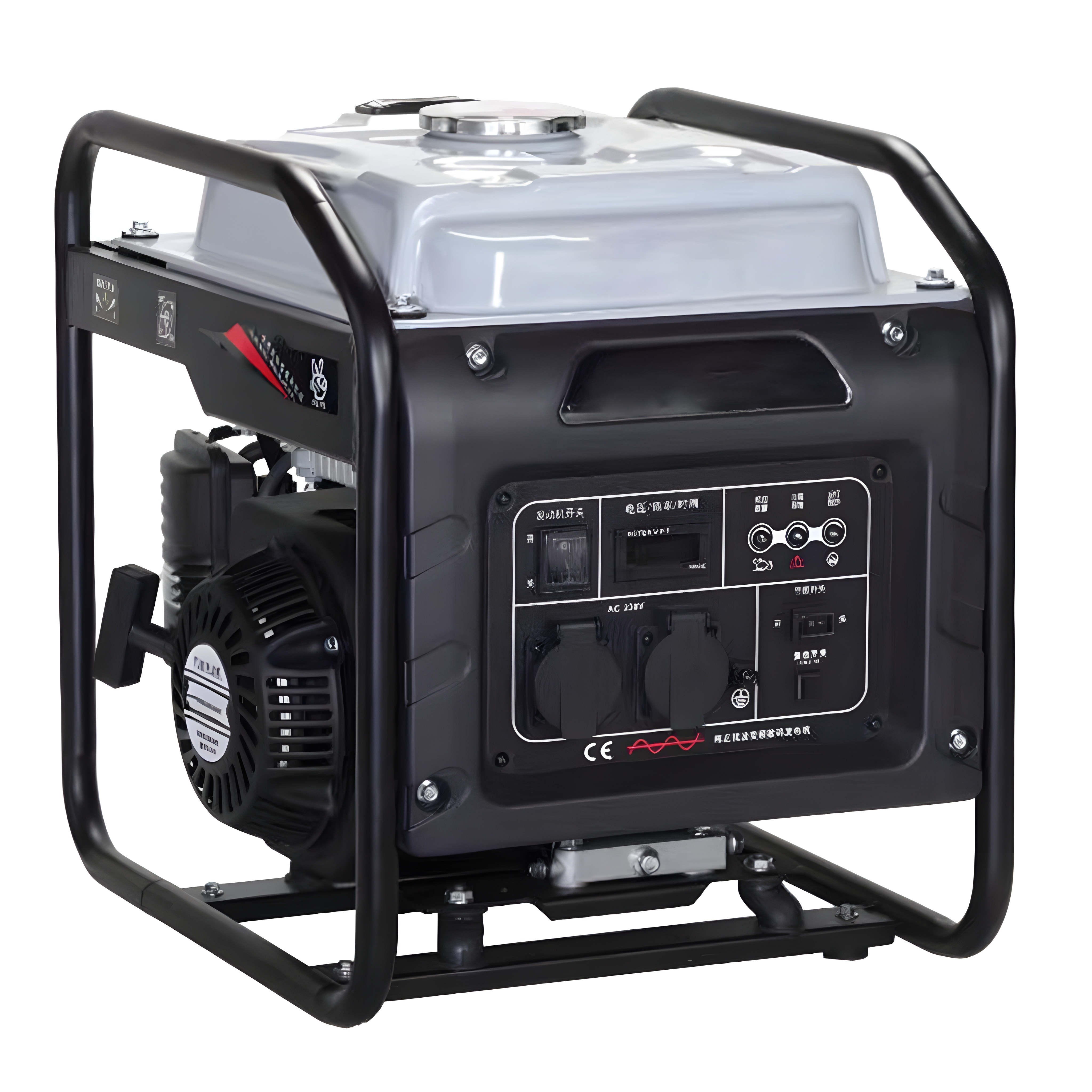 4kW Gasoline Open Frame Inverter Generator 172F Engine Customized Voltage Frequency