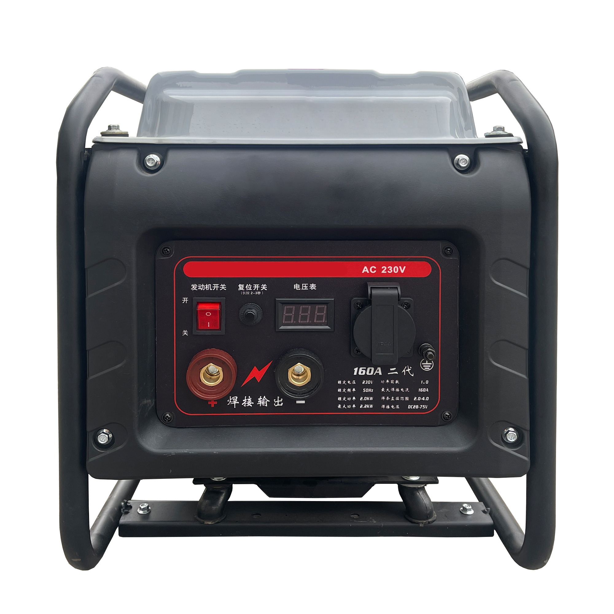 2.2kW/160A Gasoline Inverter Welding Generator Generator 170F Engine Customized Voltage Frequency
