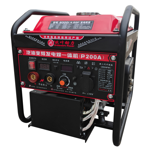 4.2kW/200A Gasoline Inverter Welding Generator Generator 172F Engine Customized Voltage Frequency