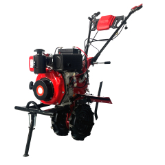 18HP Diesel Tiller Gear Type With Tire & Blade Engine 198F 32mm Shaft