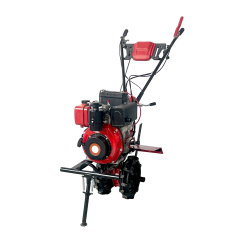 18HP Diesel Tiller Gear Type With Tire & Blade Engine 198F 32mm Shaft